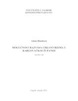 prikaz prve stranice dokumenta Mogućnosti razvoja cikloturizma u Karlovačkoj županiji