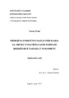 prikaz prve stranice dokumenta Primjena pomoćno-nastavnih igara za obuku i usavršavanje podfaze središnjice napada u nogometu