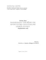 prikaz prve stranice dokumenta Nadoknada tekućine pri sportovima dugotrajne  izdržljivosti