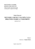 prikaz prve stranice dokumenta Metodika obuke i usavršavanje izravnog udarca u nogometu