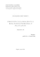 prikaz prve stranice dokumenta Prevencija bolesti i bolnih sindroma u plivanju