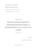 prikaz prve stranice dokumenta Individualizirani pristup u kineziterapiji bolesnika sa hemiparezom nakon moždanog udara