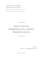 prikaz prve stranice dokumenta Spolna i rasna diskriminacija u sportu: primjer karatea