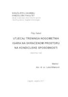 prikaz prve stranice dokumenta Učinci treninga nogometnih igara na skraćenom prostoru na kondicijske sposobnosti