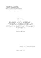 prikaz prve stranice dokumenta Rodne i dobne razlike u vjerovanjima o utjecaju truda i sposobnosti u uspjehu u sportu