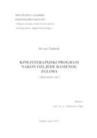 prikaz prve stranice dokumenta Kineziterapijski postupak nakon ozljede zgloba ramena