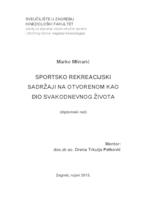 prikaz prve stranice dokumenta Sportsko rekreacijski sadržaji na otvorenom kao dio svakodnevnog života