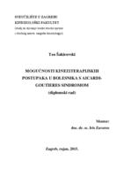 prikaz prve stranice dokumenta Mogućnosti kineziterapijskih postupaka u bolesnika s Aicardi-Goutiere sindromom