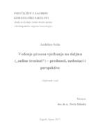 prikaz prve stranice dokumenta Vođenje procesa vježbanja na daljinu (online treninzi) - prednosti, nedostatci i perspektive