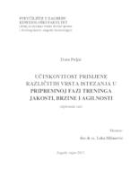 prikaz prve stranice dokumenta Učinkovitost primjene različitih vrsta istezanja u pripremnoj fazi treninga jakosti, brzine i izdržljivosti