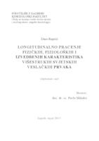 prikaz prve stranice dokumenta Longitudinalno praćenje fizičkih, fizioloških i izvedbenih karakteristika višestrukih svjetskih veslačkih prvaka