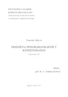 prikaz prve stranice dokumenta Primjena pedobarografije u kineziterapiji