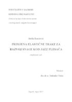 prikaz prve stranice dokumenta Primjena elastične trake za razvoj snage kod jazz plesača