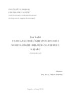 prikaz prve stranice dokumenta Utjecaj motoričkih sposobnosti i morfoloških obilježja na uspjeh u kajaku