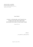 prikaz prve stranice dokumenta Utjecaj neuroplastičnosti na poboljšanje motoričkih sposobnosti djece školske dobi