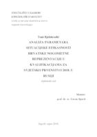 prikaz prve stranice dokumenta Analiza parametara situacijske efikasnosti hrvatske nogometne reprezentacije u kvalifikacijama za Svjetsko prvenstvo 2018. u Rusiji