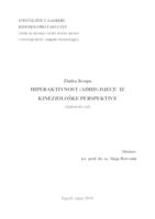 prikaz prve stranice dokumenta Hiperaktivnost (ADHD) djece iz kineziološke perspektive