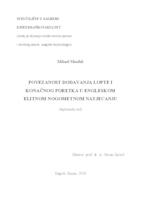 prikaz prve stranice dokumenta Povezanost dodavanja lopte i konačnog poretka u engleskom elitnom nogometnom natjecanju