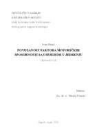 prikaz prve stranice dokumenta Povezanost faktora motoričkih sposobnosti sa uspjehom u jedrenju