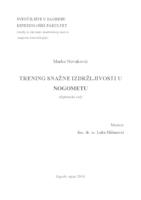 prikaz prve stranice dokumenta Trening snažne izdržljivosti u nogometu