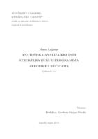 prikaz prve stranice dokumenta Anatomska analiza kretnih struktura ruku u programima aerobike s bučicama