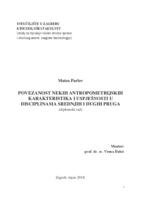 prikaz prve stranice dokumenta Povezanost nekih antropometrijskih karakteristika i uspješnosti u disciplinama srednjih i dugih pruga