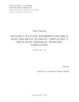 prikaz prve stranice dokumenta Razlike u razvoju koordinacije djece koja treniraju ritmičku gimnastiku i djece koja treniraju sportsku gimnastiku.