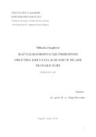 prikaz prve stranice dokumenta Razvoj koordinacije prirodnim oblicima kretanja kod djece mlađe školske dobi