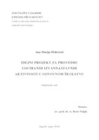 prikaz prve stranice dokumenta Idejni projekt za provedbu lociranih izvannastavnih aktivnosti u osnovnom školstvu