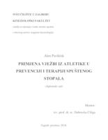 prikaz prve stranice dokumenta PRIMJENA VJEŽBI IZ ATLETIKE U PREVENCIJI I TERAPIJI SPUŠTENOG STOPALA