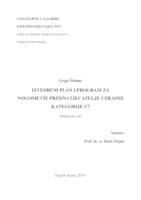 prikaz prve stranice dokumenta IZVEDBENI PLAN I PROGRAM ZA NOGOMETAŠE PREDNATJECATELJE UZRASNE KATEGORIJE U7