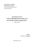 prikaz prve stranice dokumenta UTJECAJ DEFORMACIJE STOPALA NA RAVNOTEŽU KOD MLAĐIH JUDAŠA