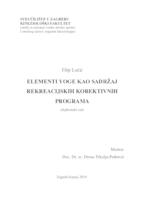 prikaz prve stranice dokumenta Elementi yoge kao sadržaj rekreacijskih korektivnih programa