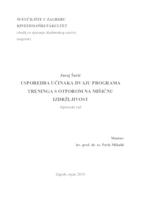 prikaz prve stranice dokumenta USPOREDBA UČINAKA DVAJU PROGRAMA TRENINGA S OTPOROM NA MIŠIĆNU IZDRŽLJIVOST