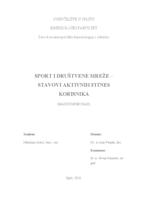 prikaz prve stranice dokumenta Sport i društvene mreže - stavovi aktivnih fitnes korisnika