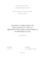 prikaz prve stranice dokumenta Ozljede lumbosakralne kralježnice i utjecaj biomehanički ispravnih pokreta na rehabilitaciju