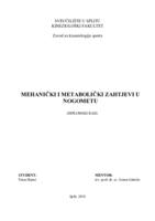 prikaz prve stranice dokumenta Mehanički i metabolički zahtjevi u nogometu