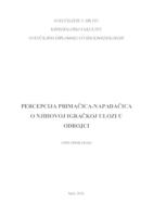 prikaz prve stranice dokumenta Percepcija primačica-napadačica o njihovoj igračkoj ulozi u odbojci