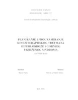 prikaz prve stranice dokumenta Planiranje i programiranje kineziterapijskog tretmana hiperlordoze i gornjeg ukriženog sindroma