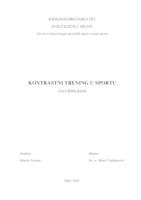 prikaz prve stranice dokumenta Kontrastni trening u sportu