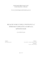 prikaz prve stranice dokumenta Relacije slike o tijelu i postignuća u sportskoj gimnastici studenata kineziologije