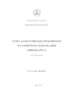 prikaz prve stranice dokumenta Utjecaj motoričkih sposobnosti na uspješnost kod mladih odbojkašica