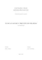 prikaz prve stranice dokumenta Uloga fascije u prevenciji ozljeda