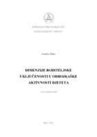 prikaz prve stranice dokumenta Dimenzije roditeljske uključenosti u odbojkaške aktivnosti djeteta