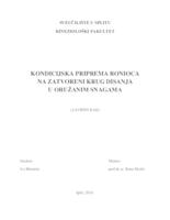 prikaz prve stranice dokumenta Kondicijska priprema ronioca na zatvoreni krug disanja u oružanim snagama