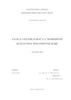 prikaz prve stranice dokumenta Uloga veznih igrača u modernim sustavima nogometne igre