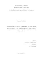 prikaz prve stranice dokumenta Motorički status i efekt relativne dobi nogometaša mlađih dobnih kategorija