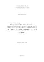 prikaz prve stranice dokumenta Kineziološke aktivnosti i specifičnosti njihove primjene obzirom na zdravstveni status vježbača