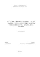 prikaz prve stranice dokumenta Razlike u kompozicijama vježbi na tlu u finalnim natjecanjima Olimpijskih igara od 2000. do 2016. godine