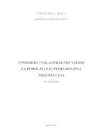 prikaz prve stranice dokumenta Upotreba unilateralnih vježbi za poboljšanje performansa nogometaša